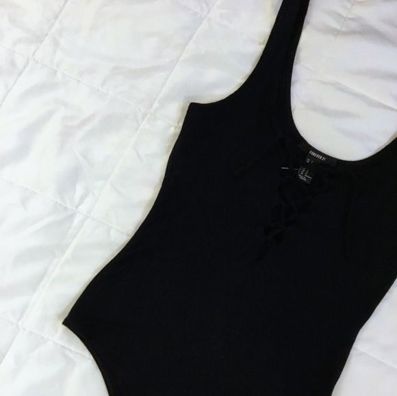 black tank top bodysuit